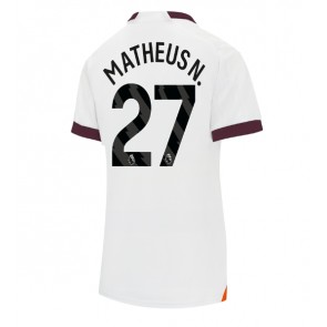 Manchester City Matheus Nunes #27 Gostujuci Dres za Ženska 2023-24 Kratak Rukavima